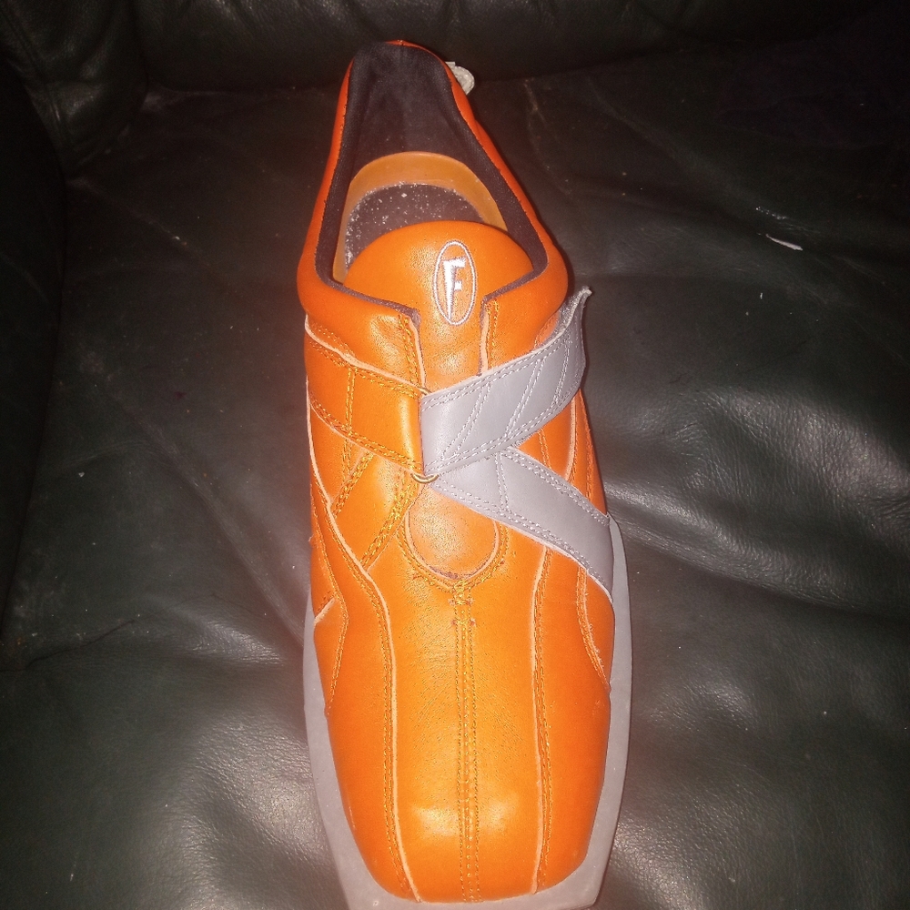 JOHN FLUEVOG Future Angel Orange & White Sneakers Modern Design NEW - Picture 10 of 10